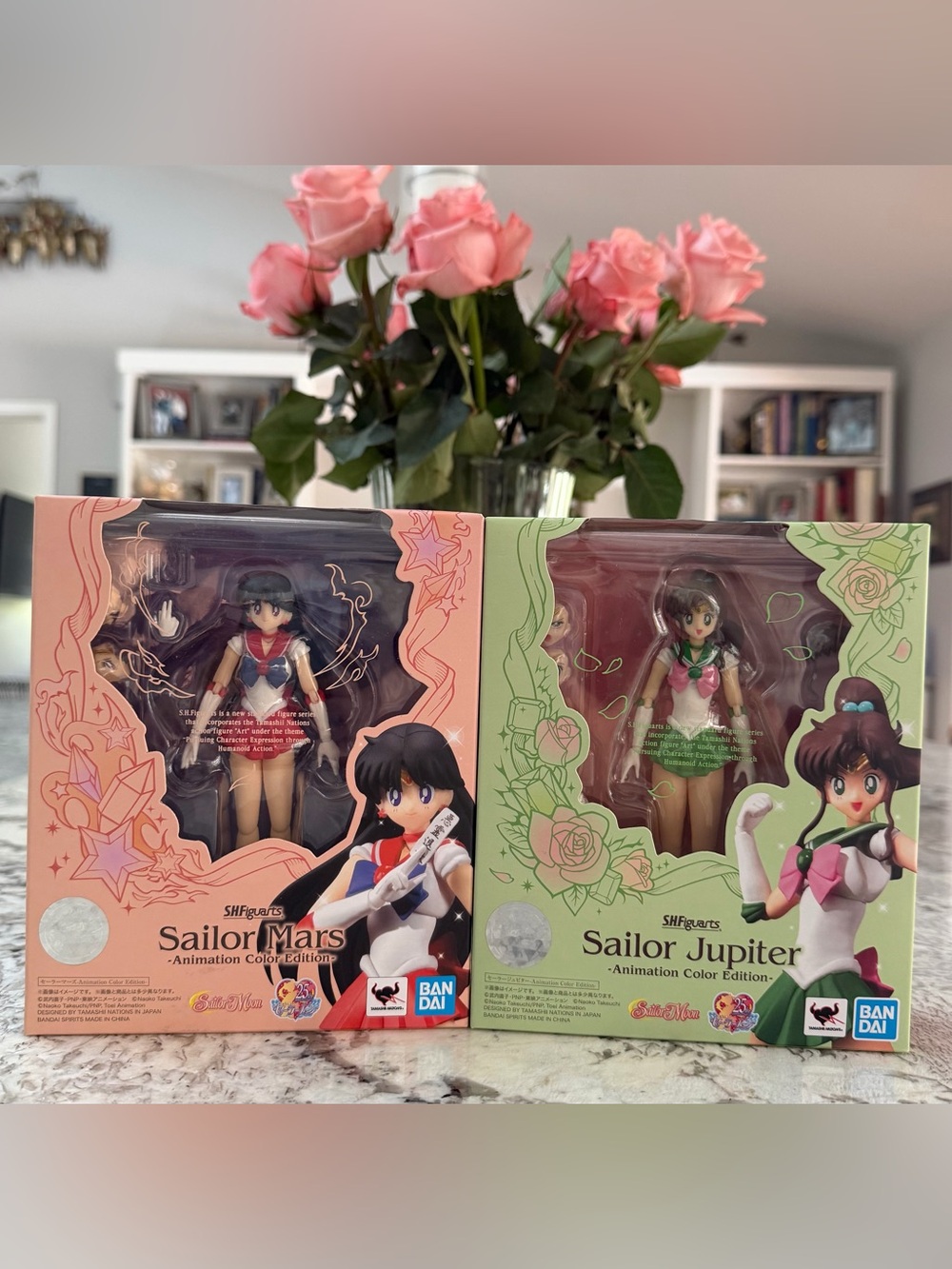 Sailor Moon SH Figuarts - Sailor Jupiter & Sailor Mars Anime Color Edition Set